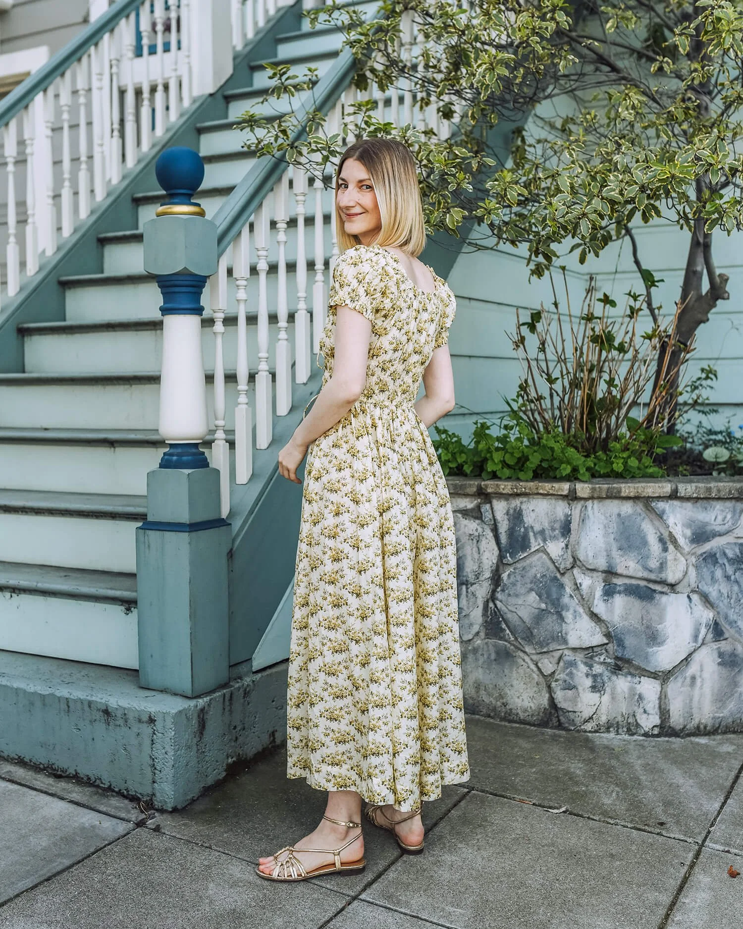 Doen Ashlynn Dress Citron Rosier Floral — zory mory